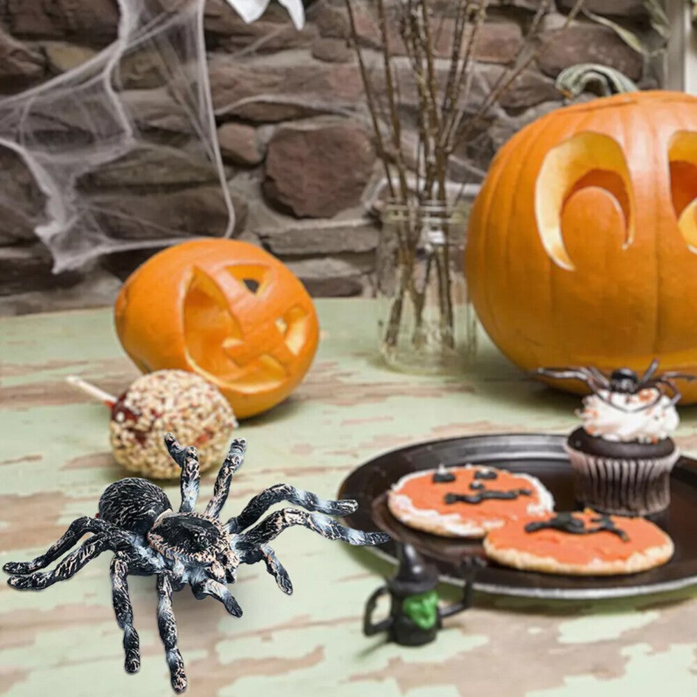 3/5PC Prank Spider Realistic Plastic Fake Insect Gag Joke Toy Halloween Props AU