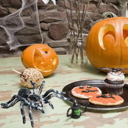 3/5PC Prank Spider Realistic Plastic Fake Insect Gag Joke Toy Halloween Props AU