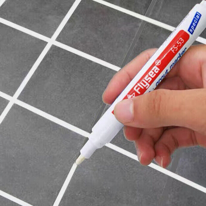 Tile Grout Marker Pen Waterproof Mould Repair Paint Bathroom Floor Gap Restorer