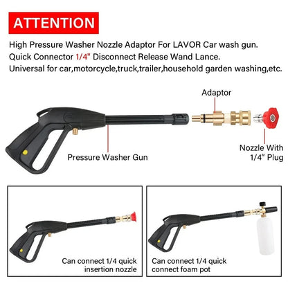 OZITO pressure washer adaptor - 1/4 quick connect adaptor - use foam cannon etc