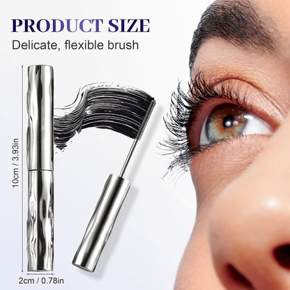 Washable Wand Mascara 3D Curling Waterproof Sweatproof Iron Mascara Long Lasting