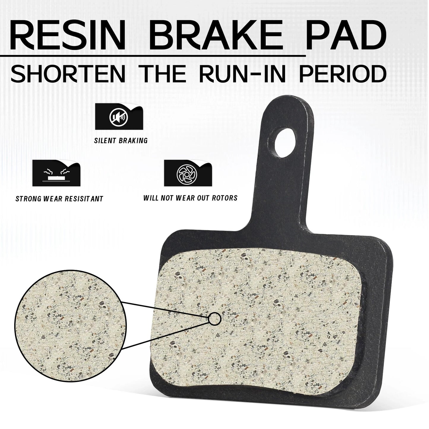 2Pair Resin Disc Brake Pad MTB fit Shimano B01S B05S MT200 Tektro E10.11 P20.11