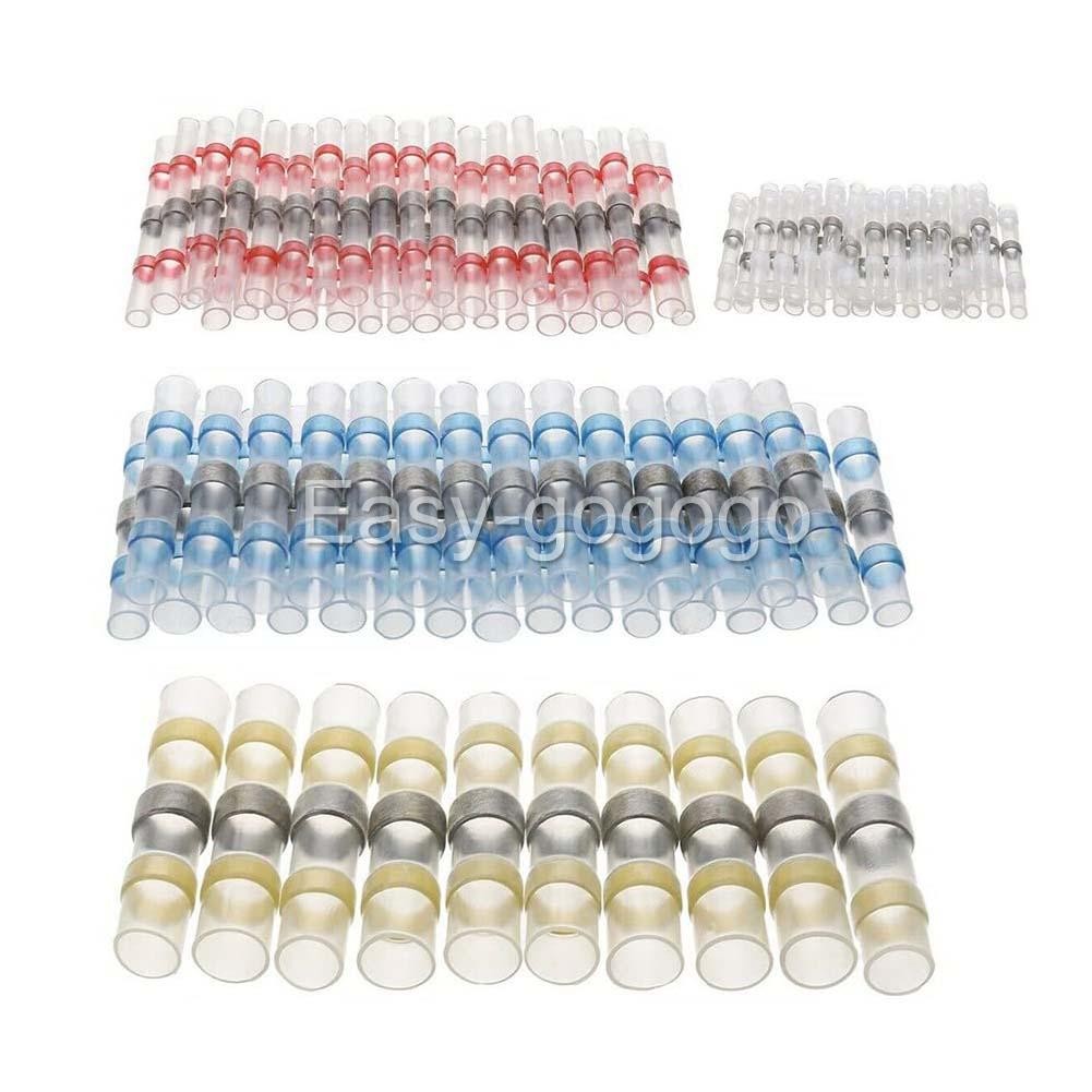 50pcs Mixed Waterproof Heat shrink Wire Connector Solder Insulated Joiners HOT A