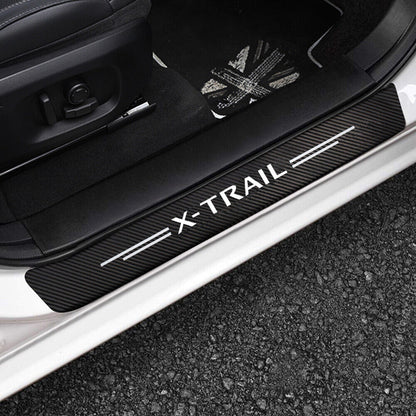 4pcs Compatible with Nissan X-TRAIL Accessories Car Door Sill Protector Guard Step Stickers