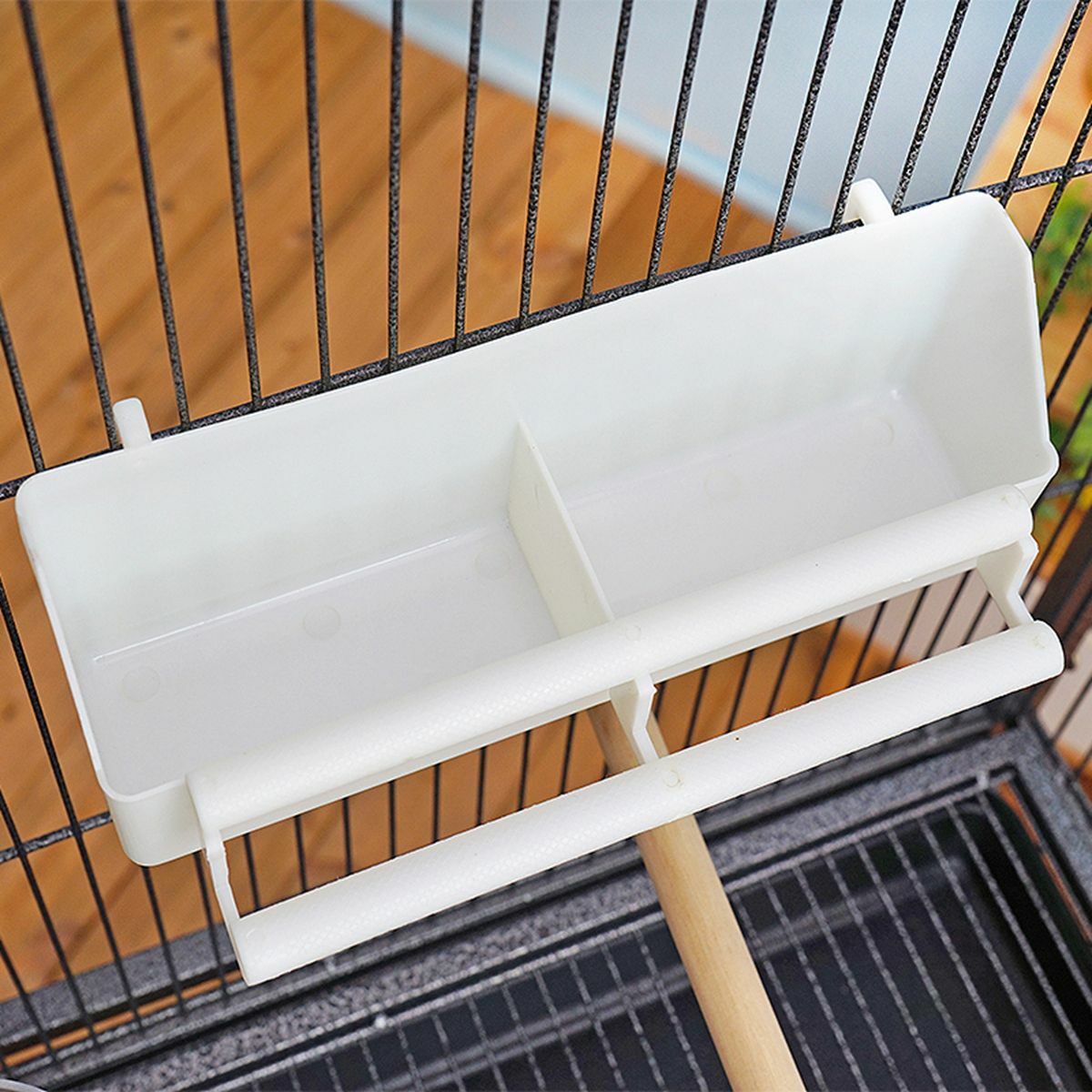 Parrot Pet Cage Bird Food Feeder Bowl Standing Hanging Bowl Water Dispenser Box.