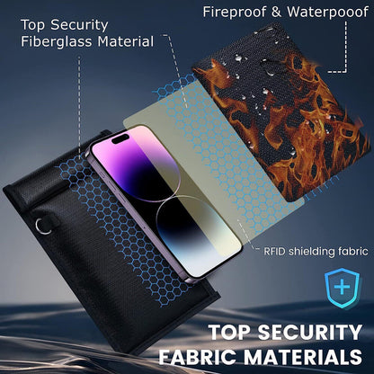 2/4PC Faraday Bag Signal Blocking Shielding Pouch for Laptop Tablet Phone Wallet