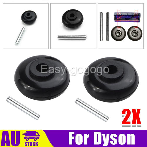 2X For Dyson Motorhead Wheels Roller Axle DC59 V6 V7 V8 V10 Floor Head OZ