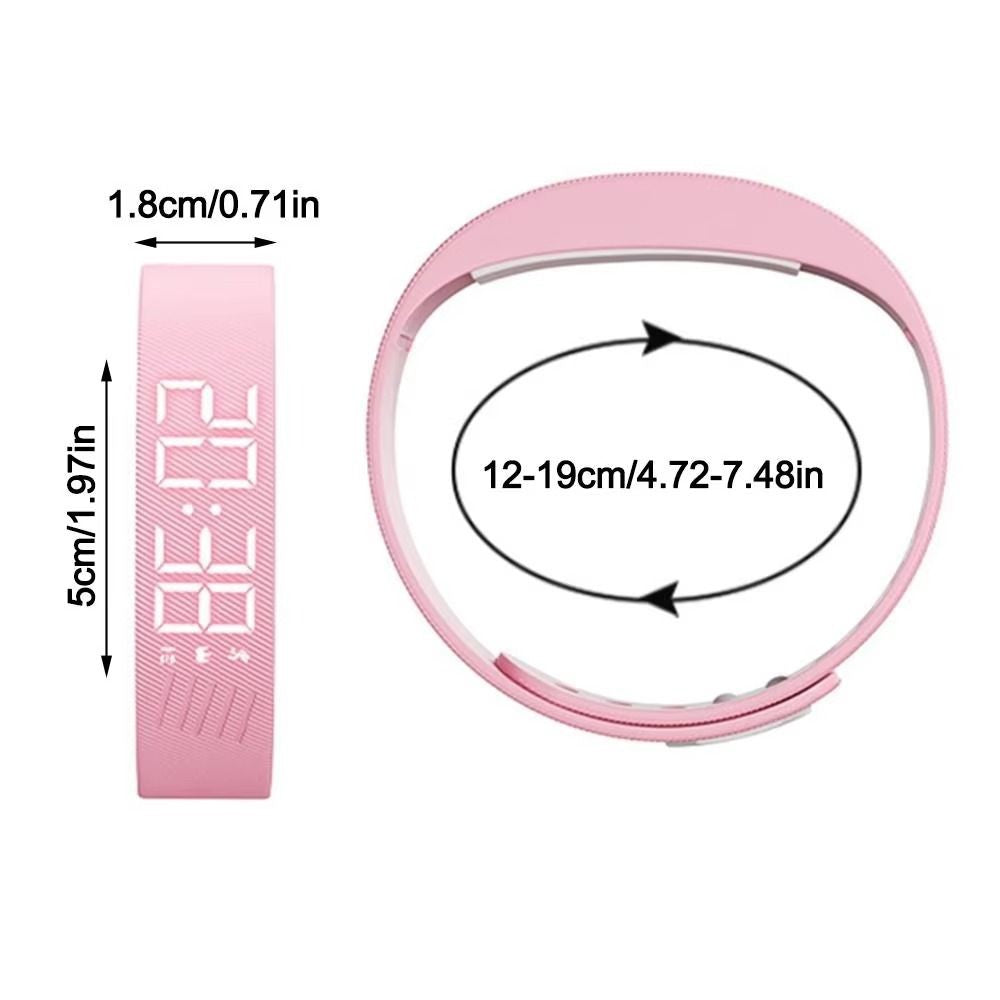 Vibrating Alarm Wristband,Silent Wrist Alarm Watch Potty for Deep Sleepers/Heari