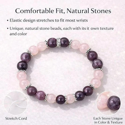 Sereniva Bracelet, Natural Menopause Relief, Healing Natural Stone Jewelry