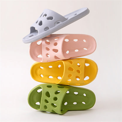 Men Women Slippers Bathroom Leaking Quick-drying Shower Slipper Light Weight AU