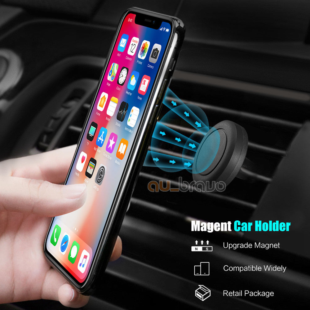 Universal Car Mount Air Vent Magnetic Phone Holder for All iPhone Android Phones