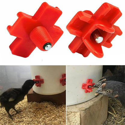 20PCS Horizontal Poultry Water Nipple Auto Waterer Chicken Drinker Fountain AU