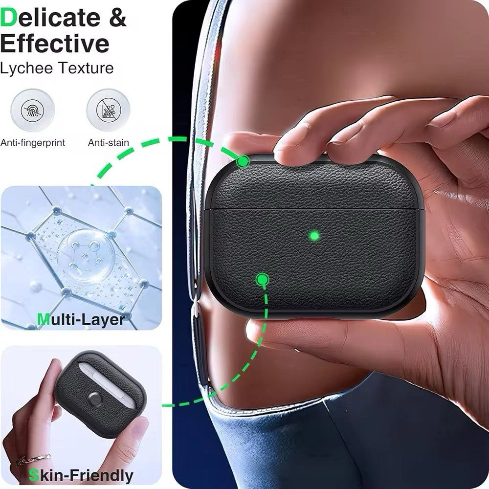 Leather Case Cover Shockproof w/ Keychain for Apple AirPods Pro 1st 2nd 3rd Gen