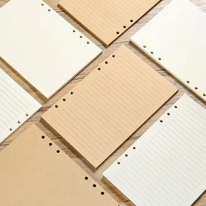 80Sheets A5/A6/A7 Notebook Refill Paper 6-hole Binder Inner Page  Students