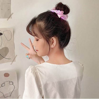 LED Light Up Hair Scrunchies Glow Ties Party Accessories Cute Teens Girls AU
