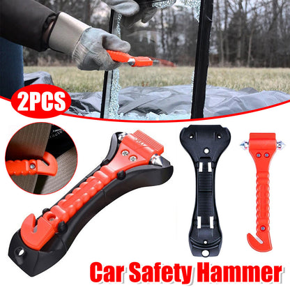 2X Car Emergency Hammer Window Glass Breaker Seat Belt Cutter Safety Escape Tool