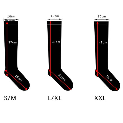 Zip Sox Compression Socks Zipper Leg Support Knee Closed Toe Shaper Stockings AU