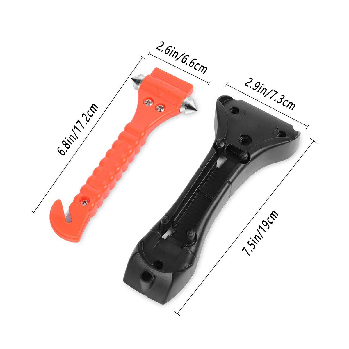 2X Car Emergency Hammer Window Glass Breaker Seat Belt Cutter Safety Escape Tool