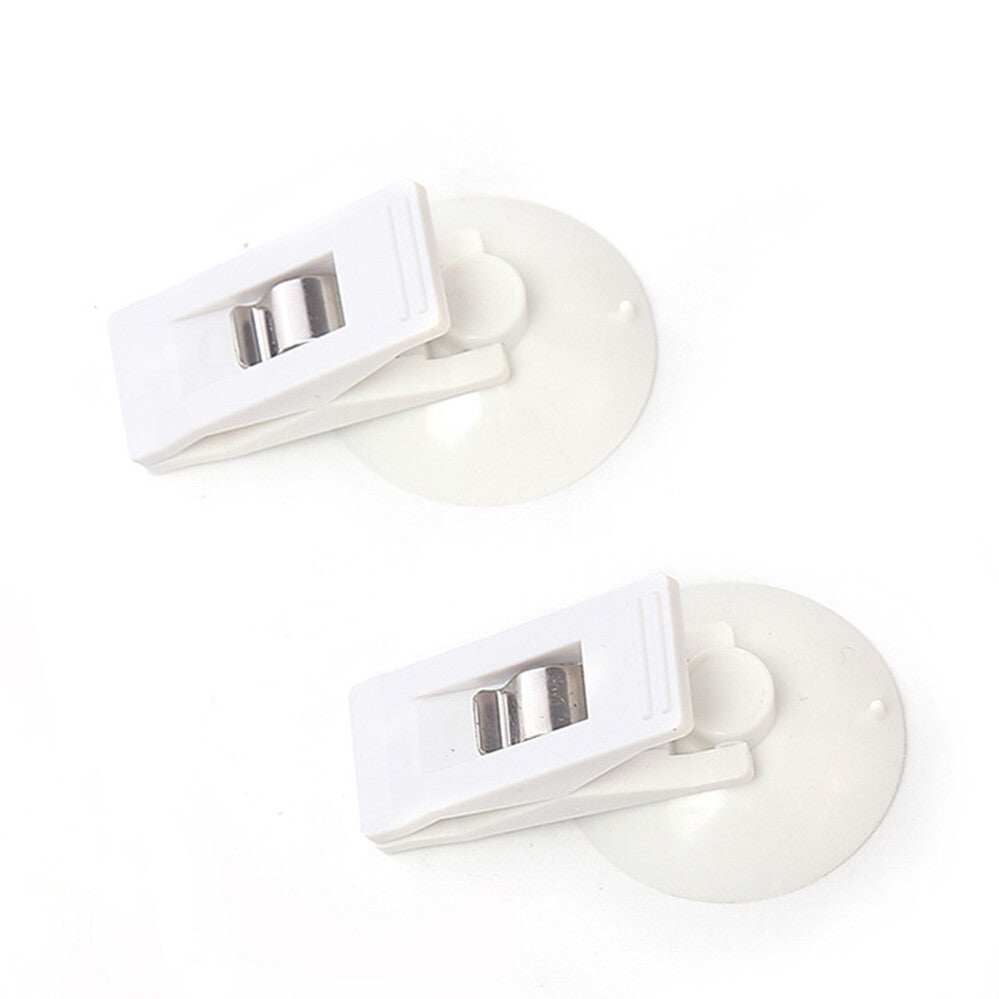 2x Car Windscreen Suction Ticket Cup Plastic Clips Holder Curtains Clip Pen Card