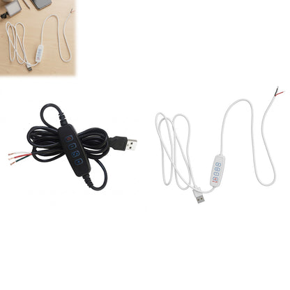 USB LED Dimmer Controller 5V DC Dual Tri Color Switch Cable for DIY Strip Light