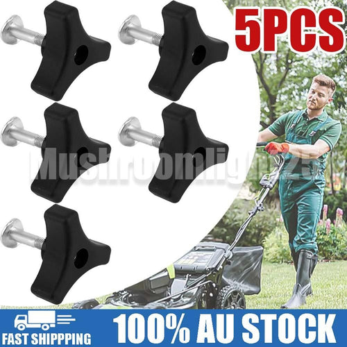 5X Screw Bolt Triangle Handle Knob Nut Parts Replace For Honda Lawn Mower