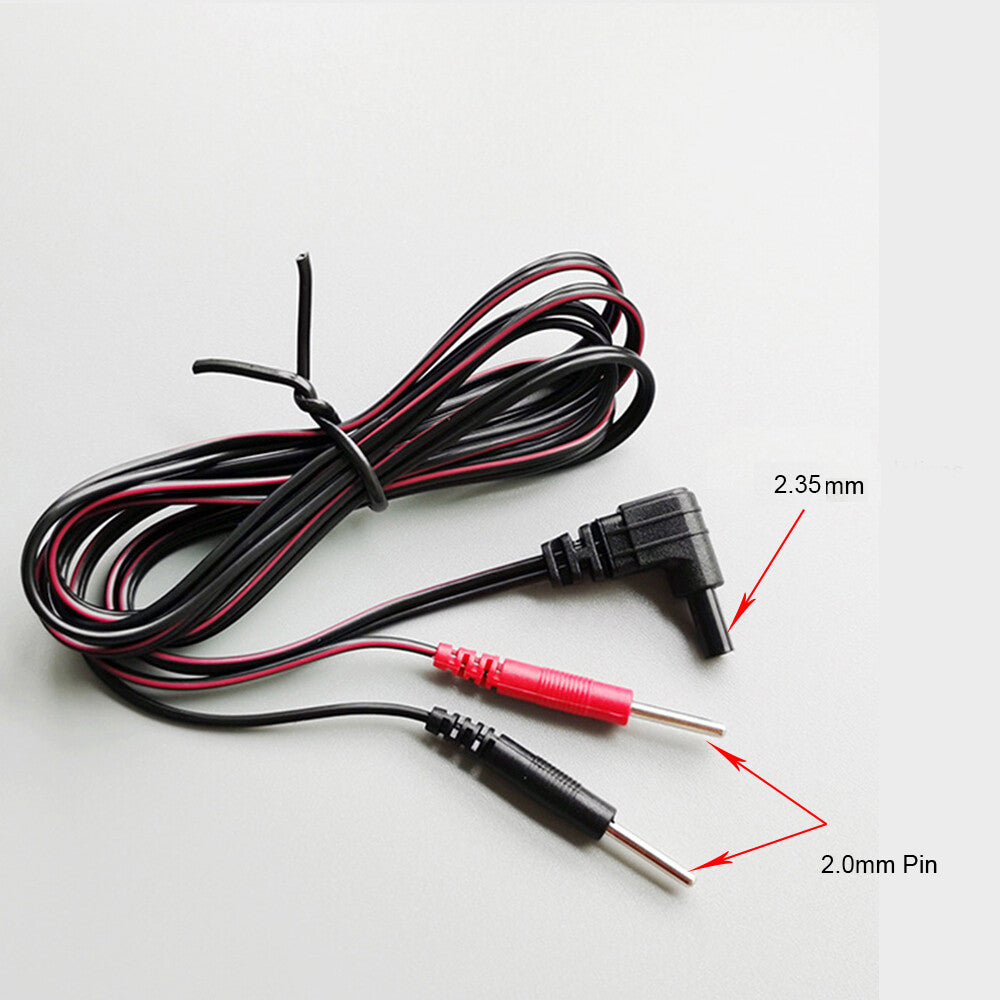 2 Sets Replacement Electrode Wire Leads Cables For Tens Machine Fits 2.0mm Pin