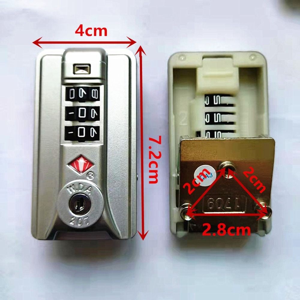 Replacement 3 Digit Combination Lock Suitcase Luggage Coded Lock  Travel
