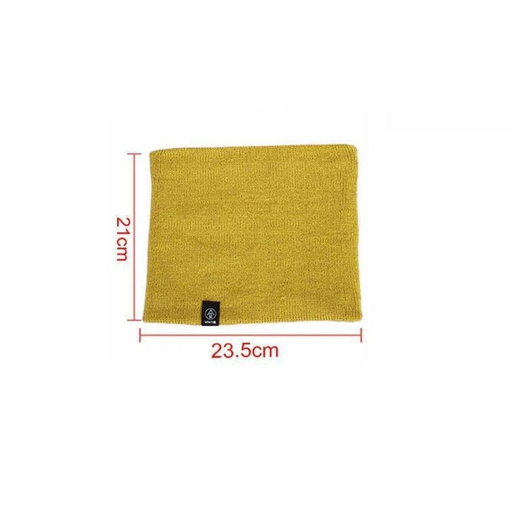 Wool Fur Neck Warmer Thickened Lining Face Mask  Skating Running