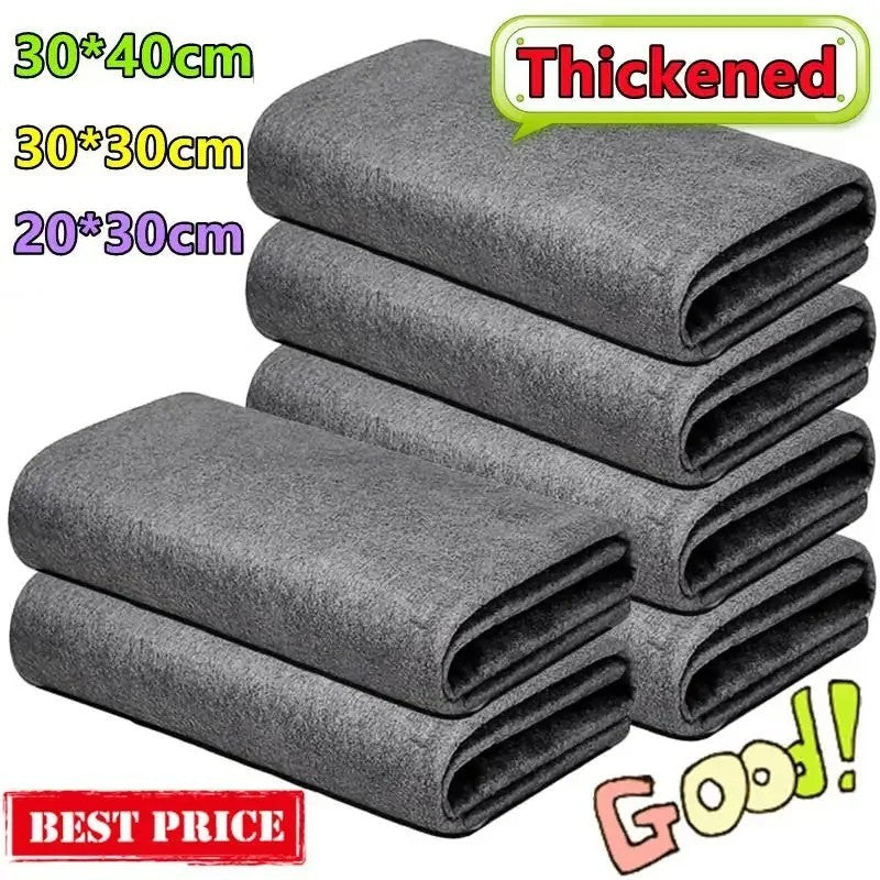 5SizeThickened Magic Cleaning Cloth Streak Free Reusable Microfiber Cleaning Rag