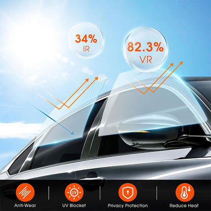 3M 50/75CM Window Roll Uncut Tint Film VLT 15% 20% 35% 50% 10ft Car Home Office.