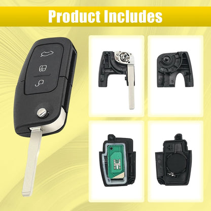 Transponder 3Button Remote Flip Key Fits FORD BF FG Falcon Territory Mondeo FPV