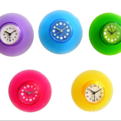 Waterproof Shower Clock with Suction Cup Quartz Clock  Kitchen Living Bathroom