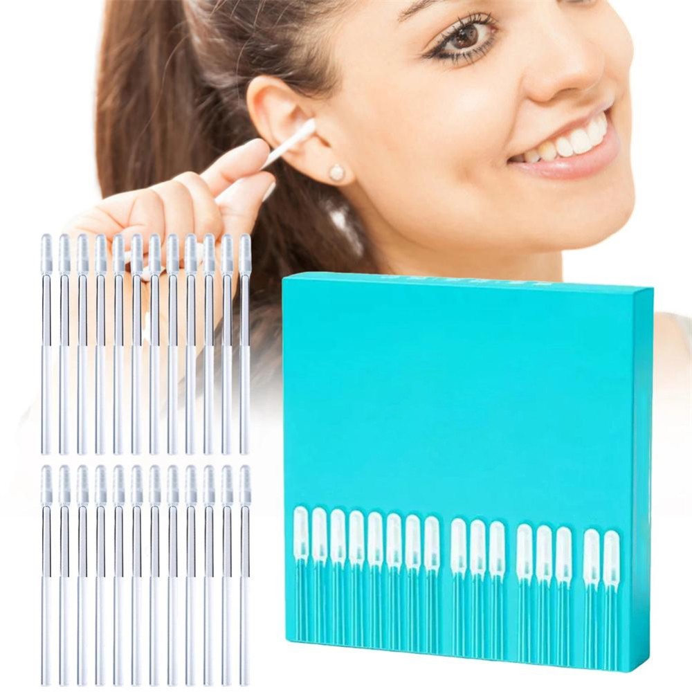 24-72PCS Sticky Ear Swabs Soft Earwax Cleaner Remover Sticks Home Use Wax Clean