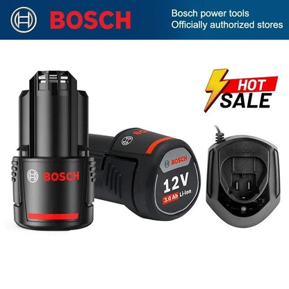Bosch Original 3.0Ah 12V battery, 3000mAh BAT411 Lithium ion Rechargeable