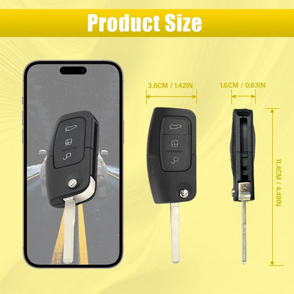 Transponder 3Button Remote Flip Key Fits FORD BF FG Falcon Territory Mondeo FPV