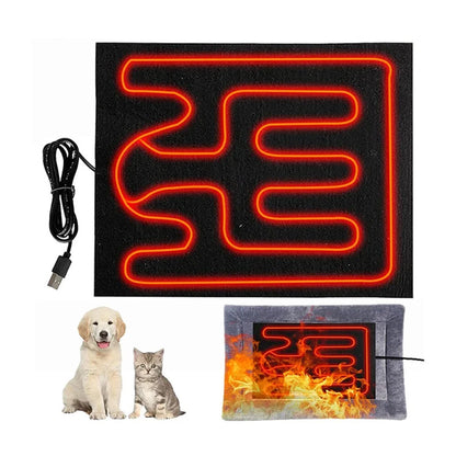 Pet Supplies USB Hot Compress Winter Heated Sheet Heat Mat Heating Pad Heater AU