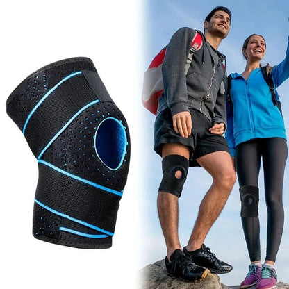 Gel Silicone Compression Knee Support Brace Arthritis Pad Pain Relief Strap AU