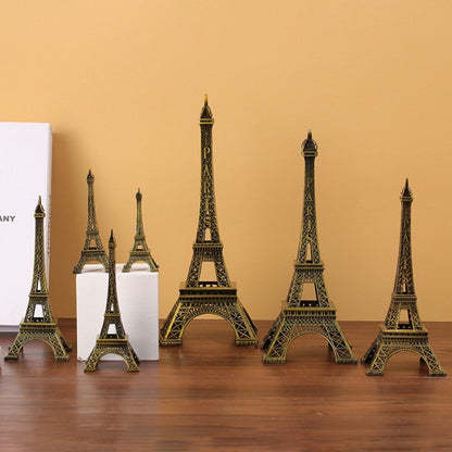 Bronze Eiffel Tower Model Metal Eiffel Tower Decorative Ornaments