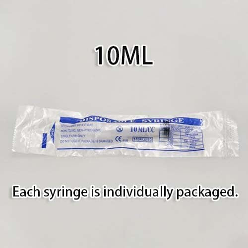 10-100PCS Disposable Plastic Syringes 1ml 5ml 10ml 20ml Measuring Tube Funnel