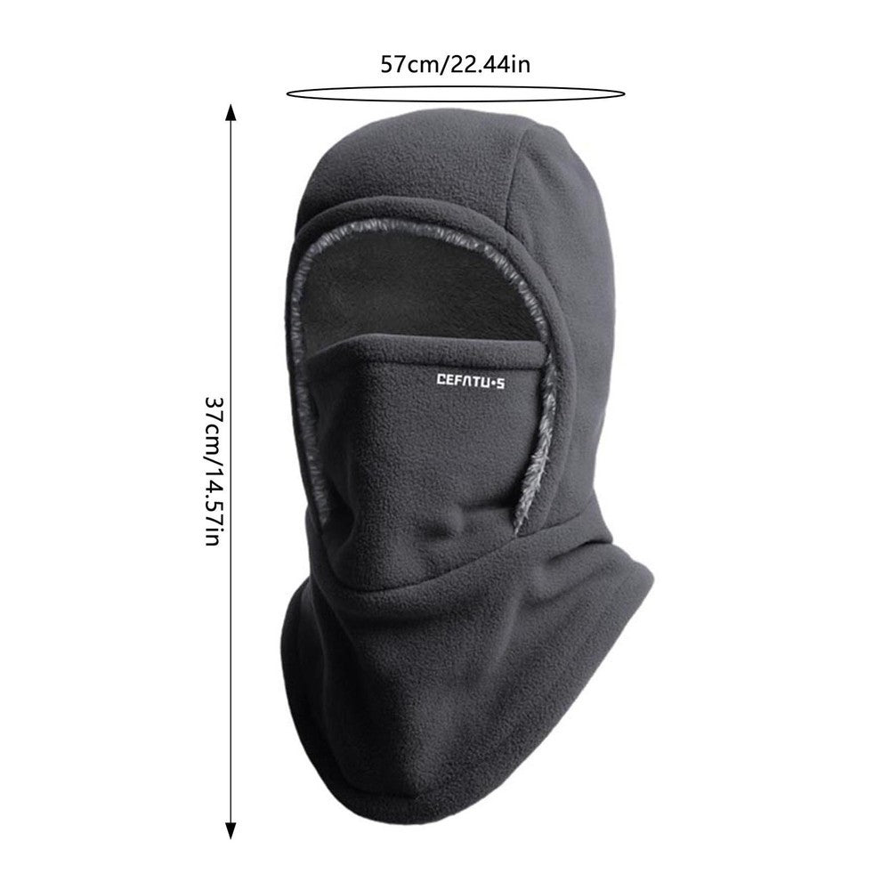Winter Balaclava Face Mask Thermal Fleece Hood Cap Ski Neck Cover Warmer Hat