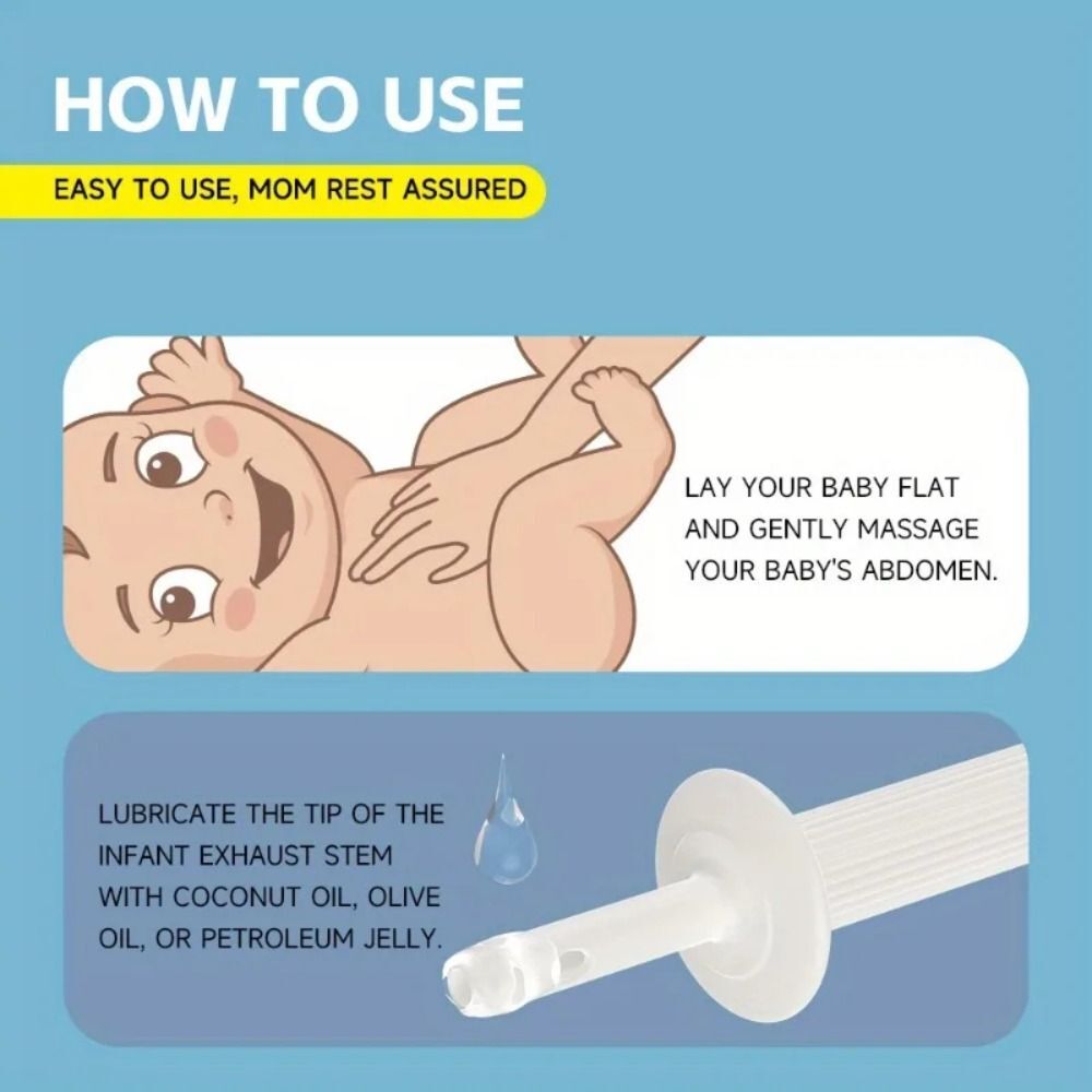 Colic Relief Baby Colic Reliever Gas Relief Exhaust Stick Baby Exhaust Rod