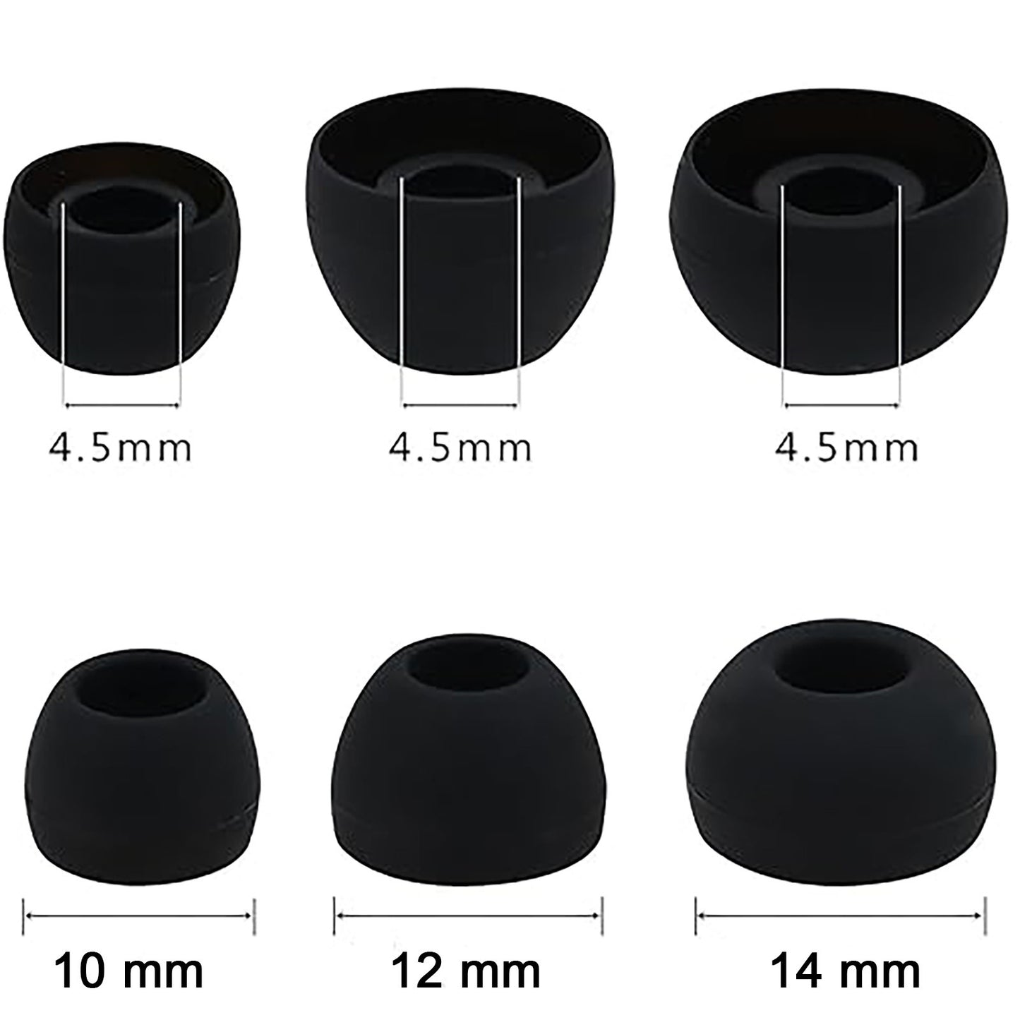 Universal Earphones Replacement Silicone Earbud In Ear Bud Tips Covers Pads AU