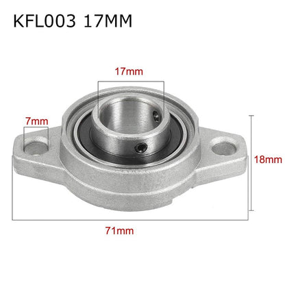 15mm ZINC Alloy KFL08 KFL10 KFL12 KFL15 Thrust Bearing Pillow Block Bearing