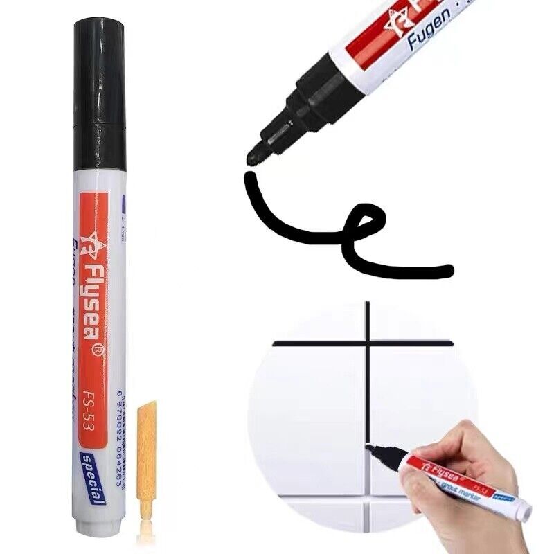 Tile Grout Marker Pen Waterproof Mould Repair Paint Bathroom Floor Gap Restorer
