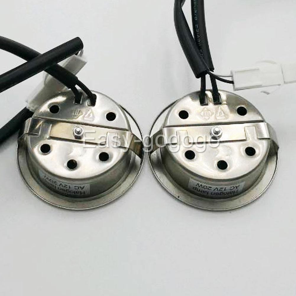 2x Universal Rangehood Halogen Light Bulbs both male & Female Plugs AC12V 20W