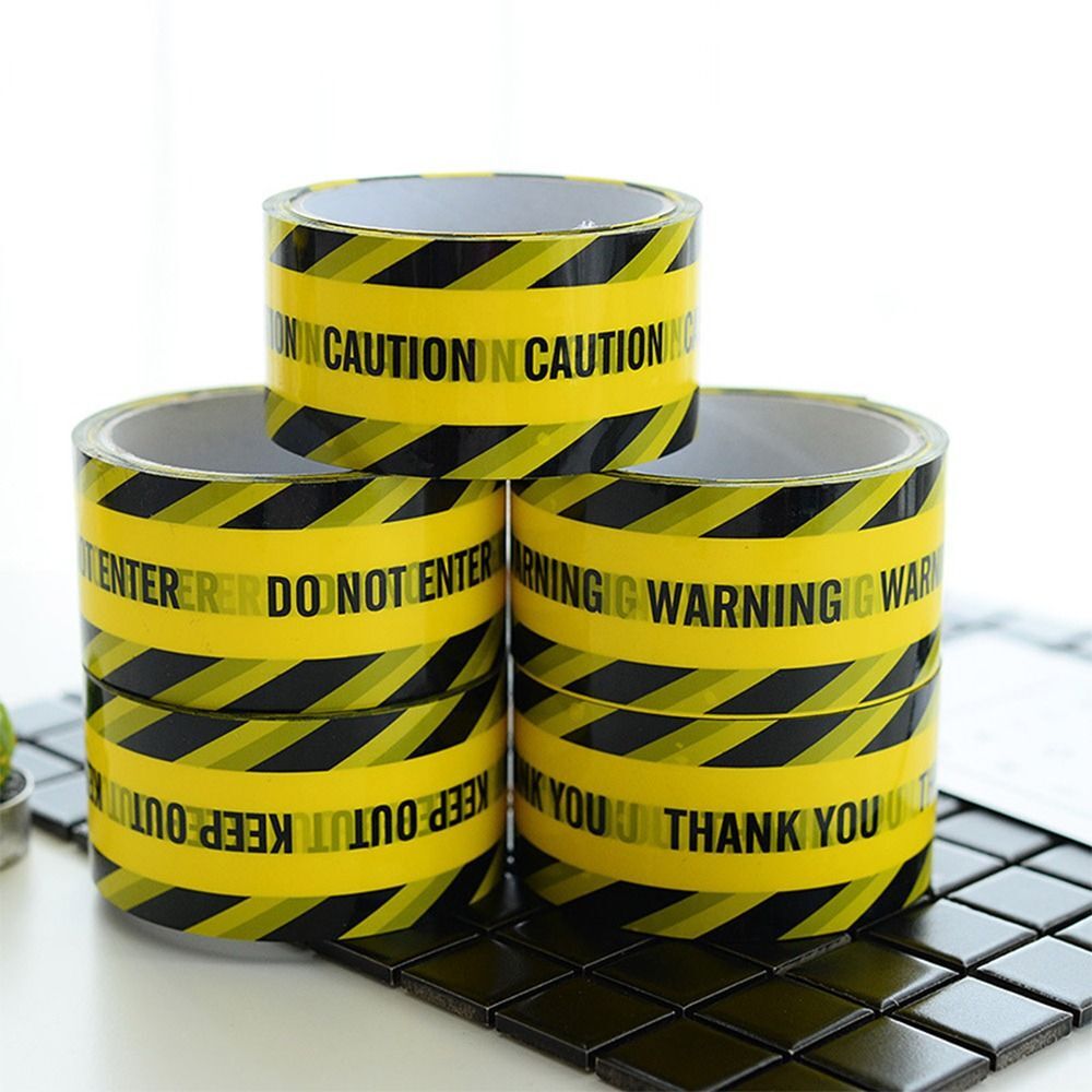 Yellow Tape Caution Signs Adhesive Tape Danger Identification Tape  Universal