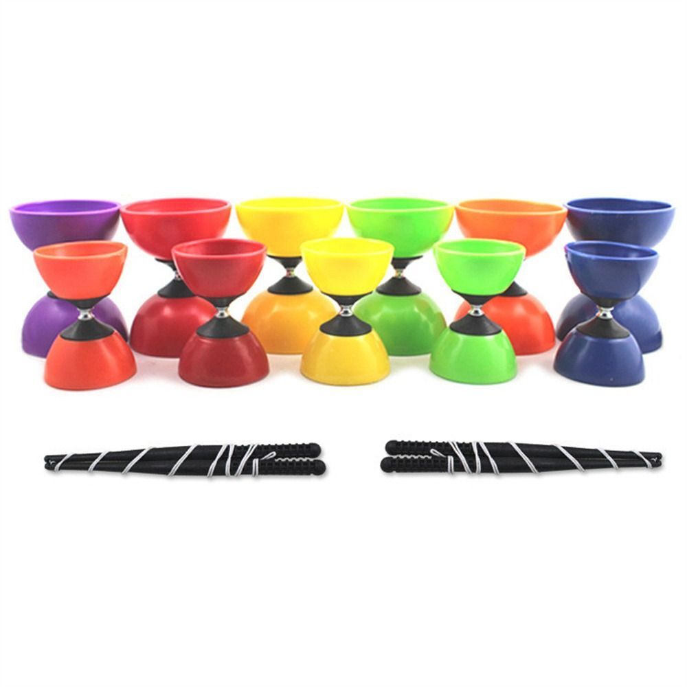 Diabolo Sticks & String Spinning Circus Skills Game Juggling Diablo Set Toy AU