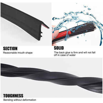 4M Compatible with Ford V Shape Car Side Window Trim Edge Mould Rubber Sealing Strip