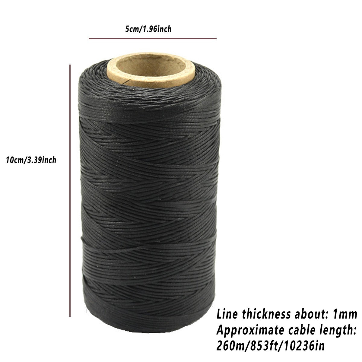 Leather Sewing Thread 150D 260m Waxed Cord Hand Stitching Repair String 4Colour
