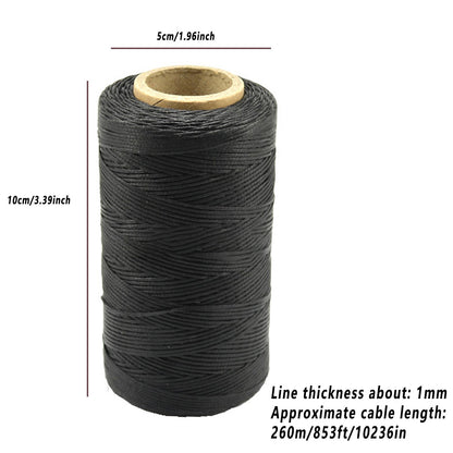 Leather Sewing Thread 150D 260m Waxed Cord Hand Stitching Repair String 4Colour